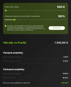 Fumbi odhad investície